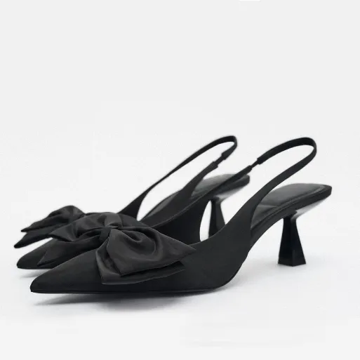 أحذية نسائية فاخرة رسمية ذات رأس مدبب بكعب عالٍ - Luxury women's formal pointed toe high heel shoes