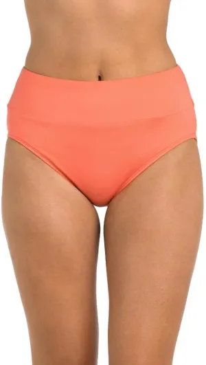 24th & Ocean Women's High Waist Hipster Bikini Swimsuit Bottom
