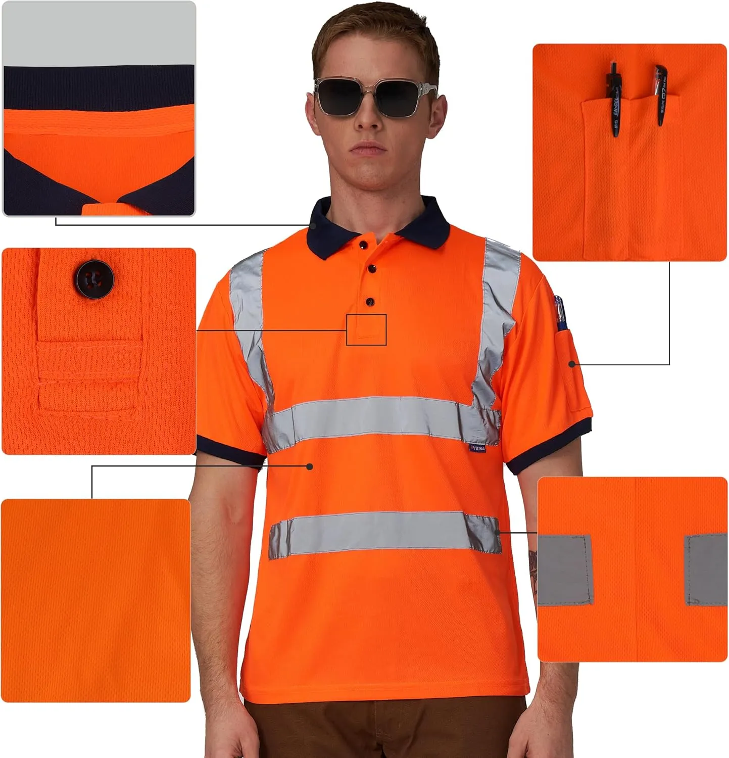 A-SAFETY High Visibility Safety Customize Logo Long Sleev T-Shirt (XS-6XL)