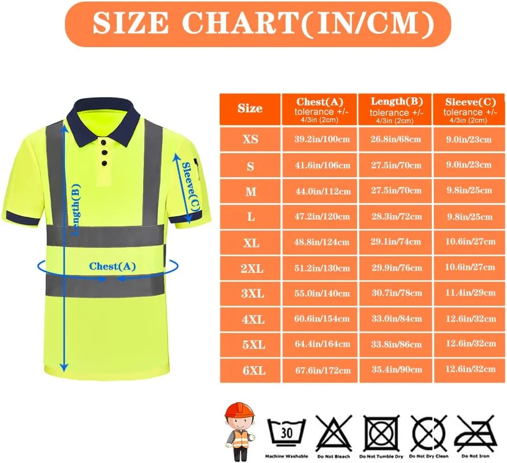 A-SAFETY High Visibility Safety Customize Logo Long Sleev T-Shirt (XS-6XL)