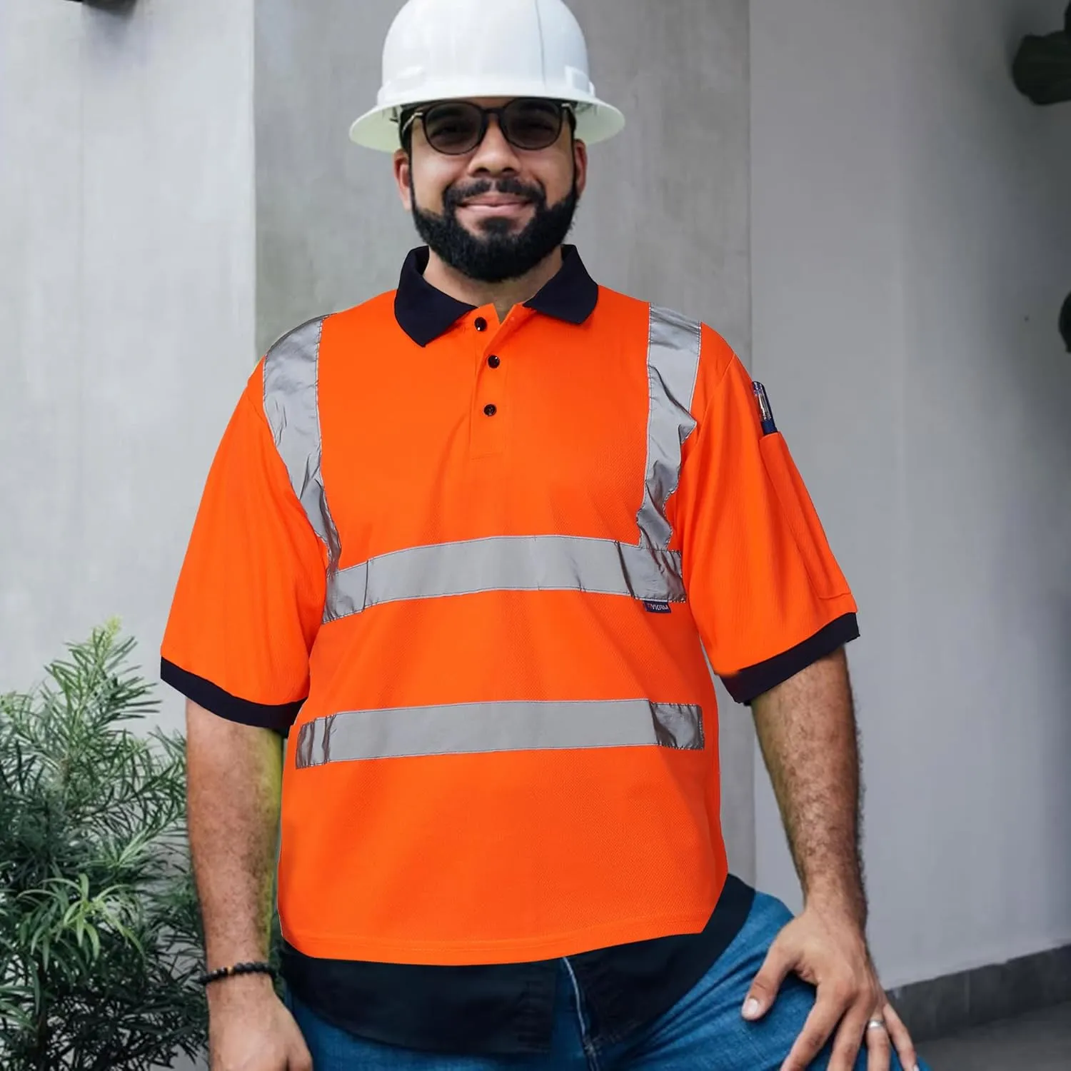A-SAFETY High Visibility Safety Customize Logo Long Sleev T-Shirt (XS-6XL)