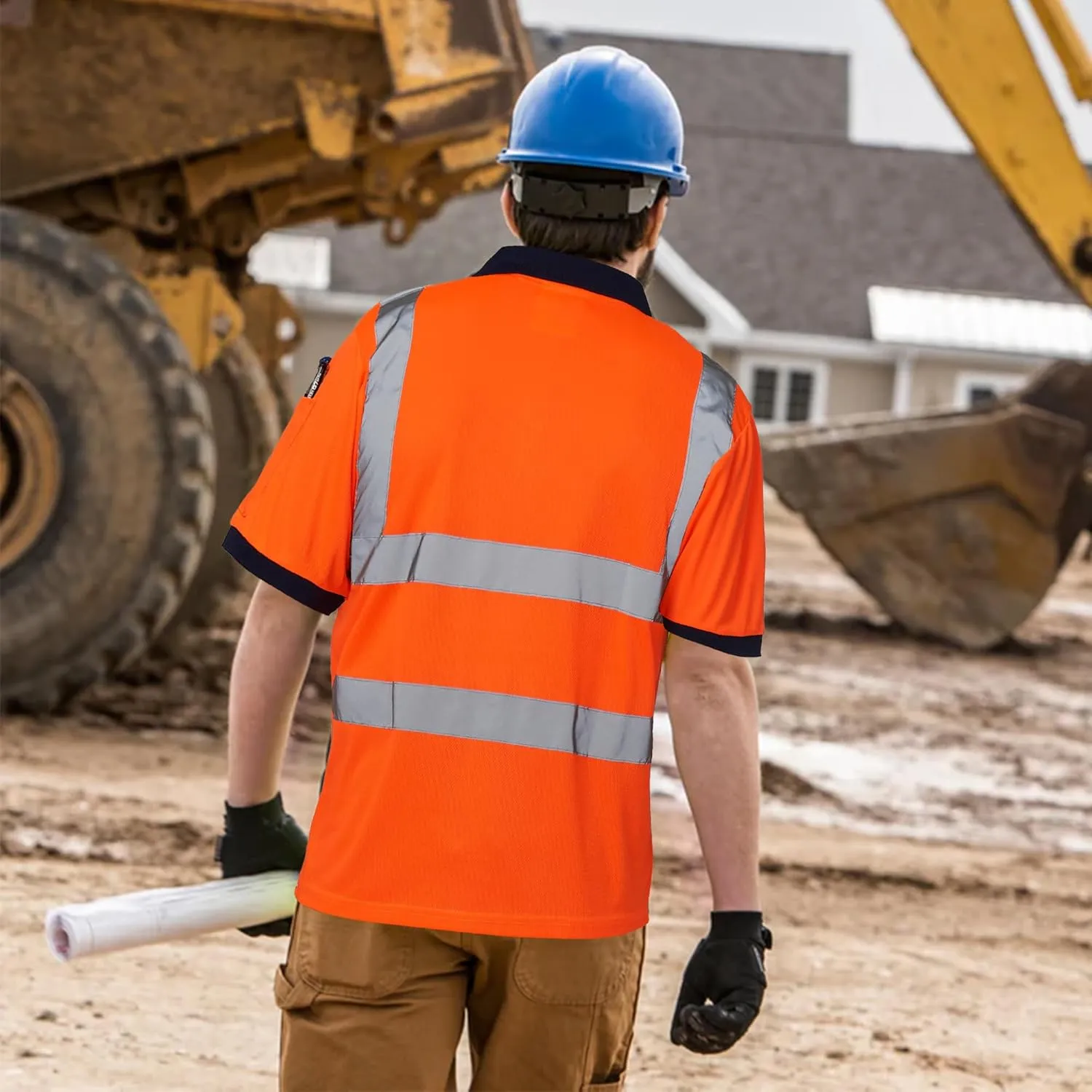 A-SAFETY High Visibility Safety Customize Logo Long Sleev T-Shirt (XS-6XL)