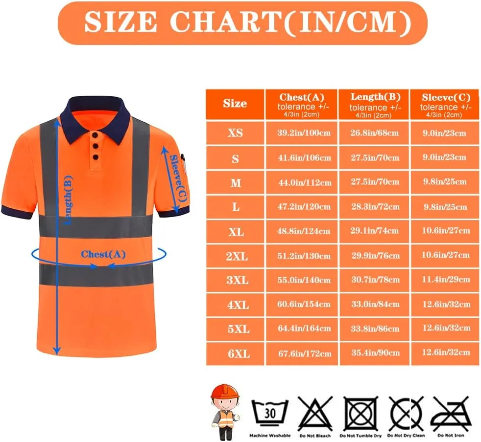 A-SAFETY High Visibility Safety Customize Logo Long Sleev T-Shirt (XS-6XL)