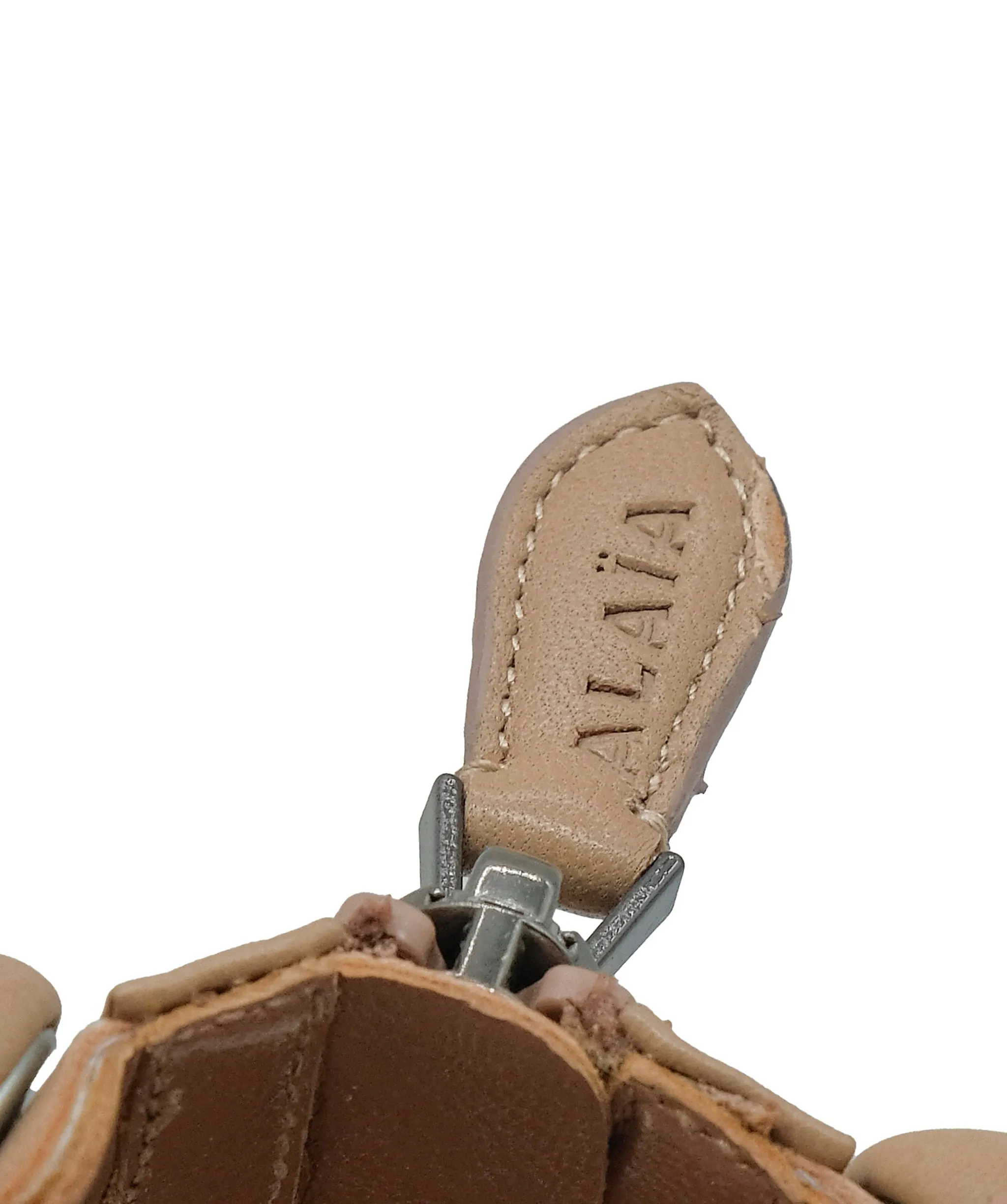 Alaia Bambe Sandals Beige Leather 36 RJC3289