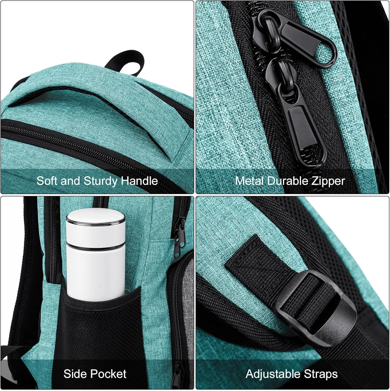 Backpack for Men and Women, Backpack for School Teen Boys, Business Travel Water Resistant Sturdy 15.6 Inch Laptops Back Pack with USB Charging Port, College School Computer Bag Gift
