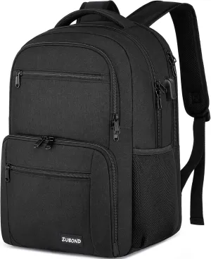 Backpack for Men and Women, Backpack for School Teen Boys, Business Travel Water Resistant Sturdy 17.3 Inch Laptops Back Pack with USB Charging Port, College School Computer Bag Gift