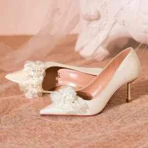 binfenxie  -  Sharp Pointed Thin Heeled Women Pumps Fashion High Heels Satin Silk Dress Pumps Lady Wedding Bridal Scarpin Catwalk Shoes