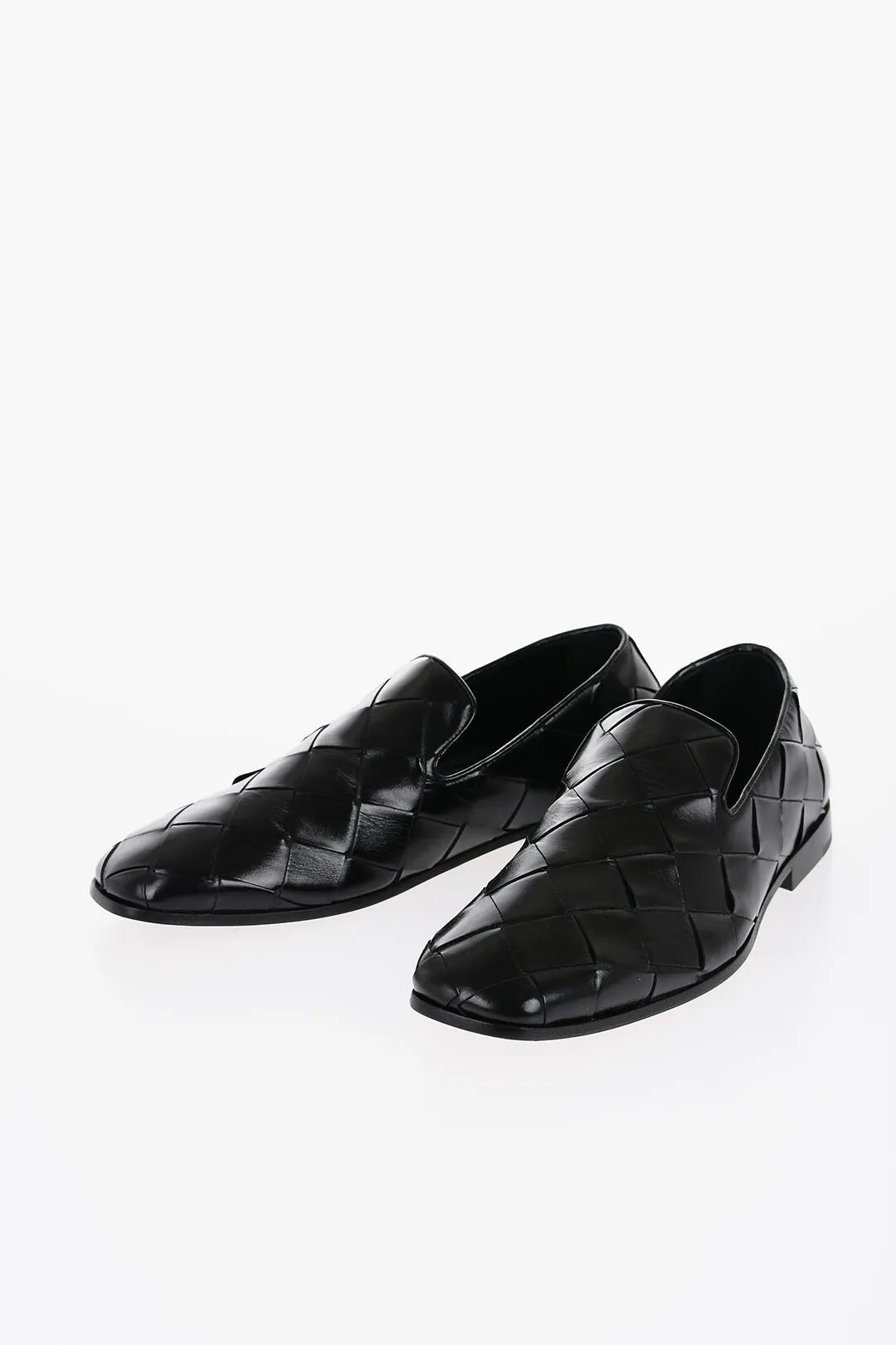 Bottega Veneta Braided Leather Roma Loafers