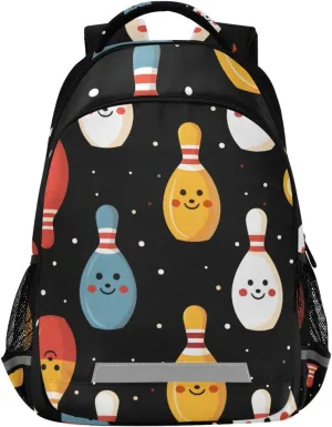 Bowling School Backpack for Boys Girls Elementary School Bag Daypack,13L