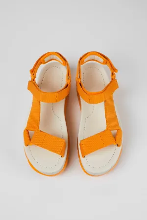 Camper Women's K200851 Oruga Strap Sandals Orange