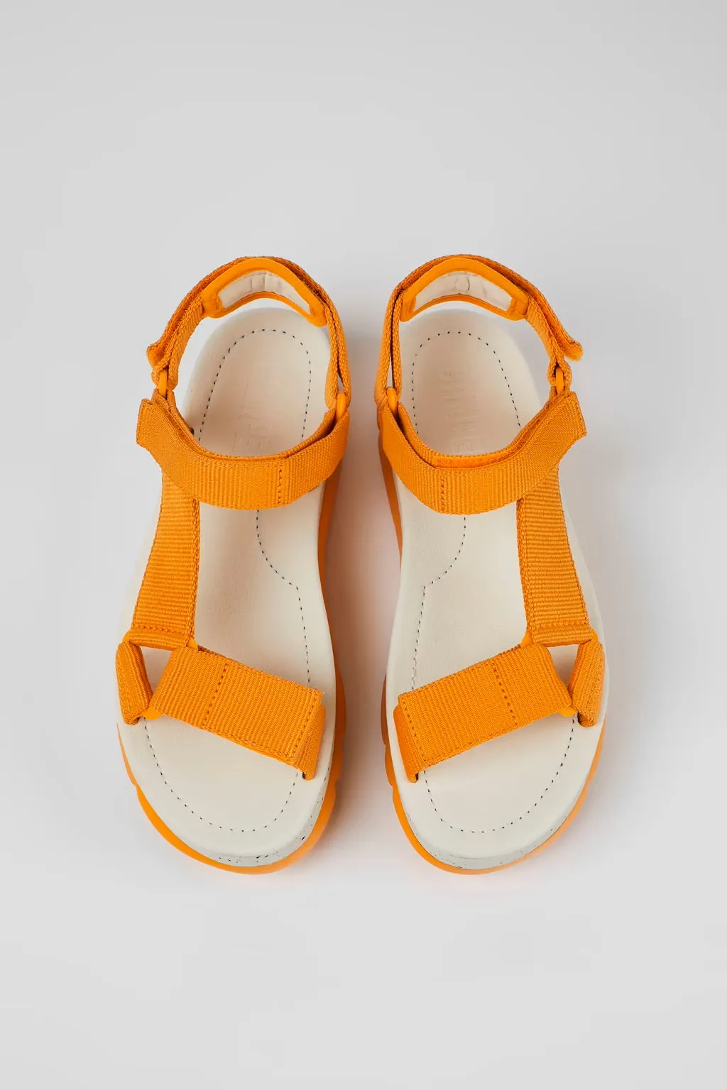 Camper Women's K200851 Oruga Strap Sandals Orange