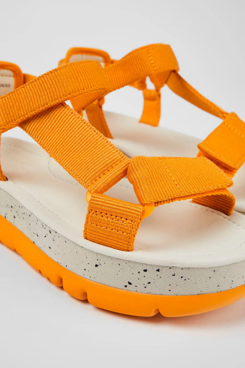 Camper Women's K200851 Oruga Strap Sandals Orange