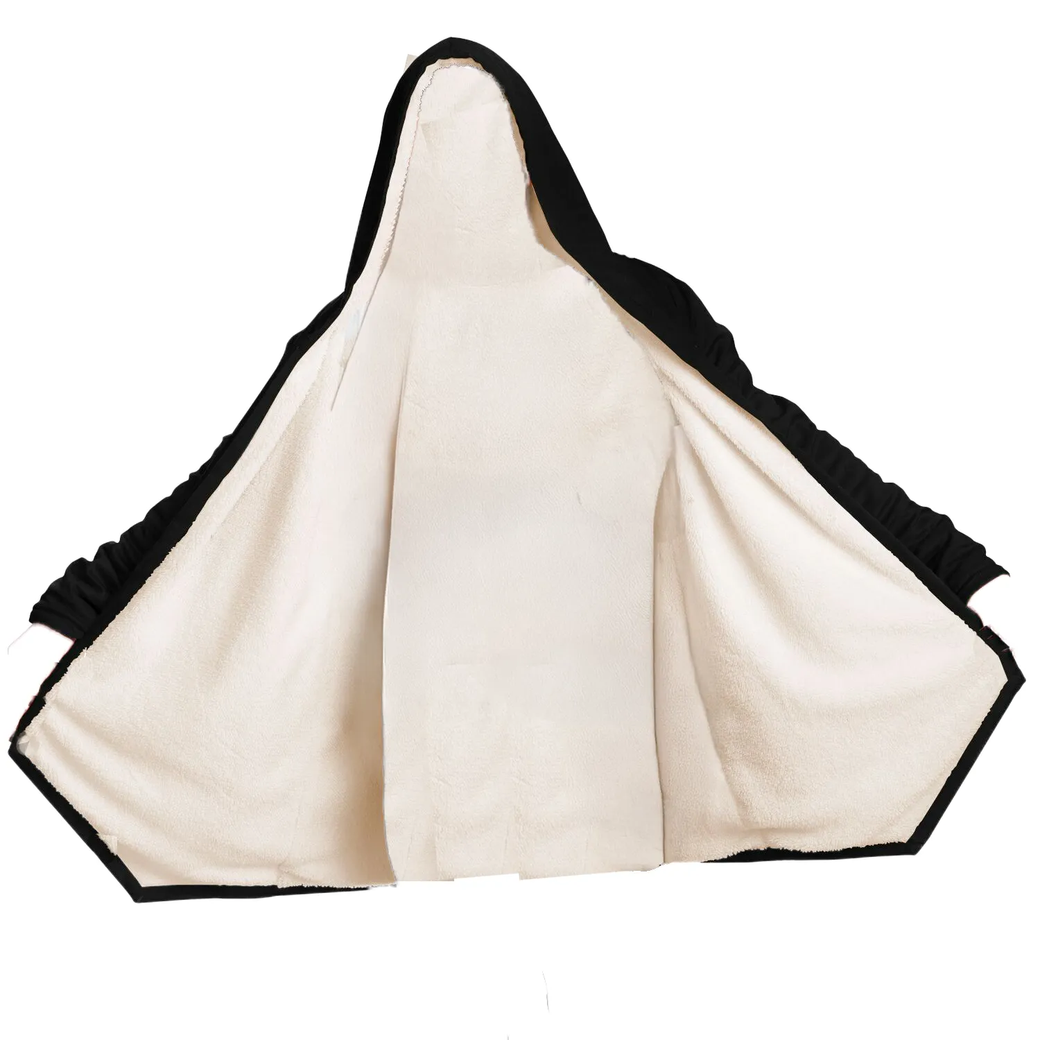Cherry Blossom Cloak Microfleece Cloak - Black or White Lining