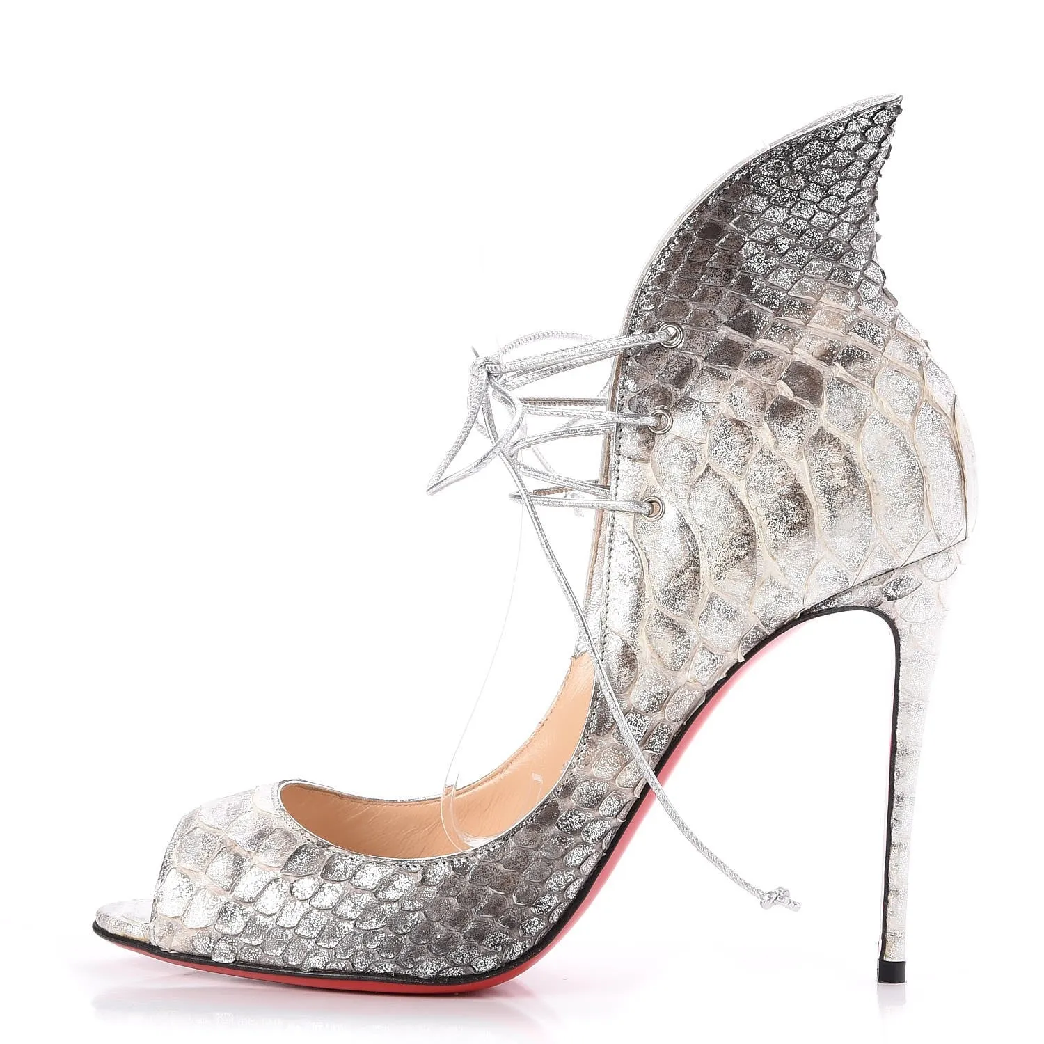 Christian Louboutin Python Megavamp 100 Pumps Heels Size 36.5 ladies