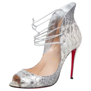 Christian Louboutin Python Megavamp 100 Pumps Heels Size 36.5 ladies