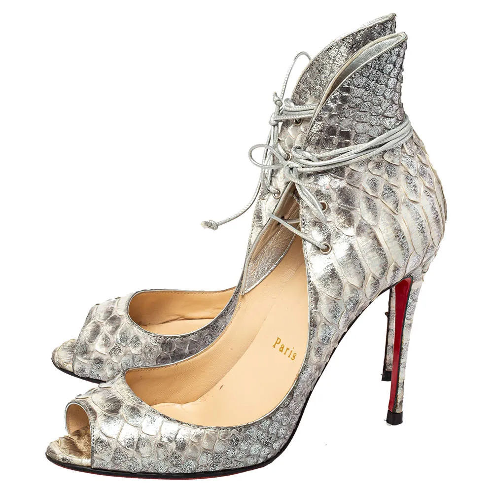 Christian Louboutin Python Megavamp 100 Pumps Heels Size 36.5 ladies