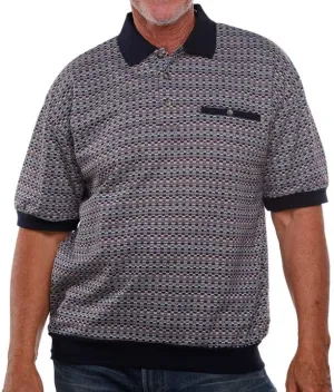 Classics by Palmland Chest Pocket Short Sleeve Banded Bottom Polo Shirt