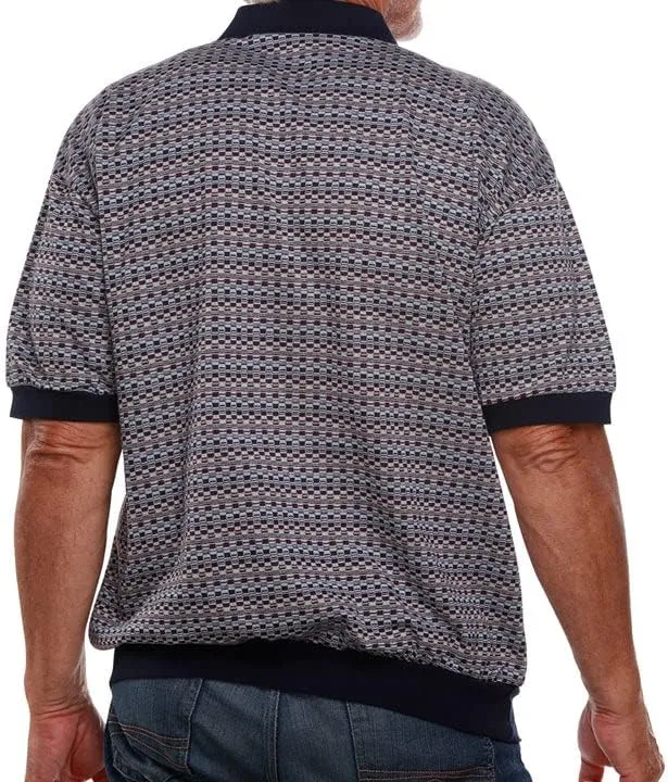 Classics by Palmland Chest Pocket Short Sleeve Banded Bottom Polo Shirt