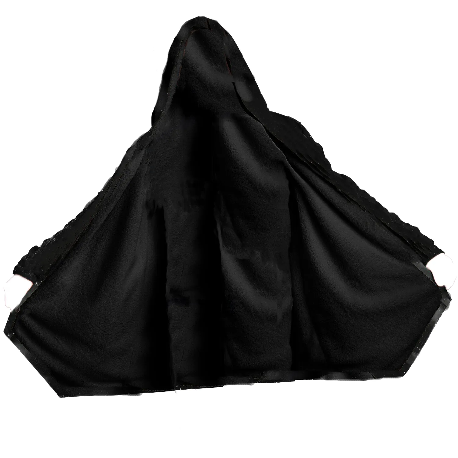 Color Cloud Cloak with Hood and Pockets - Black or White Fleece