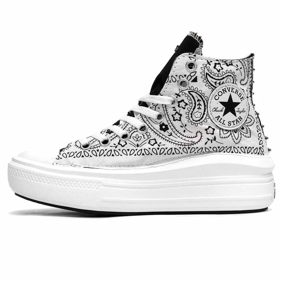 Converse All Star Alte Move Bandana Bianca e Nera