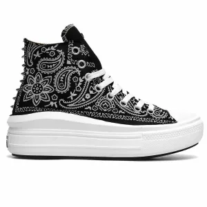 Converse All Star Alte Move Bandana Bianca e Nera