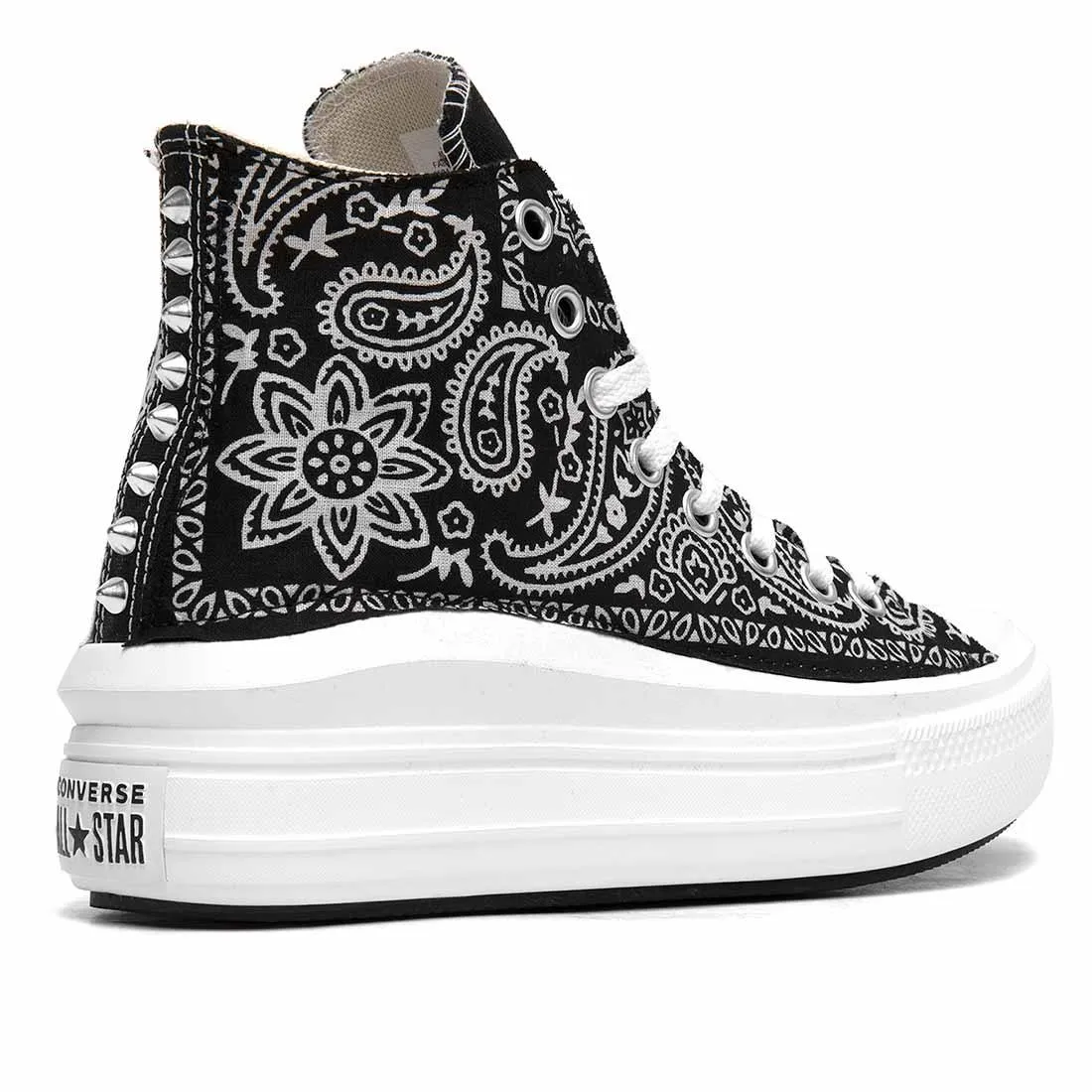 Converse All Star Alte Move Bandana Bianca e Nera