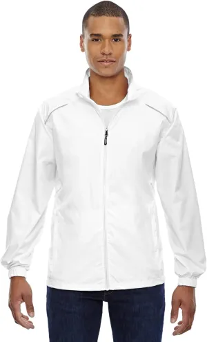 Core 365 Men's Motivate Unlined Lightweight Jacket, Medium, White 701