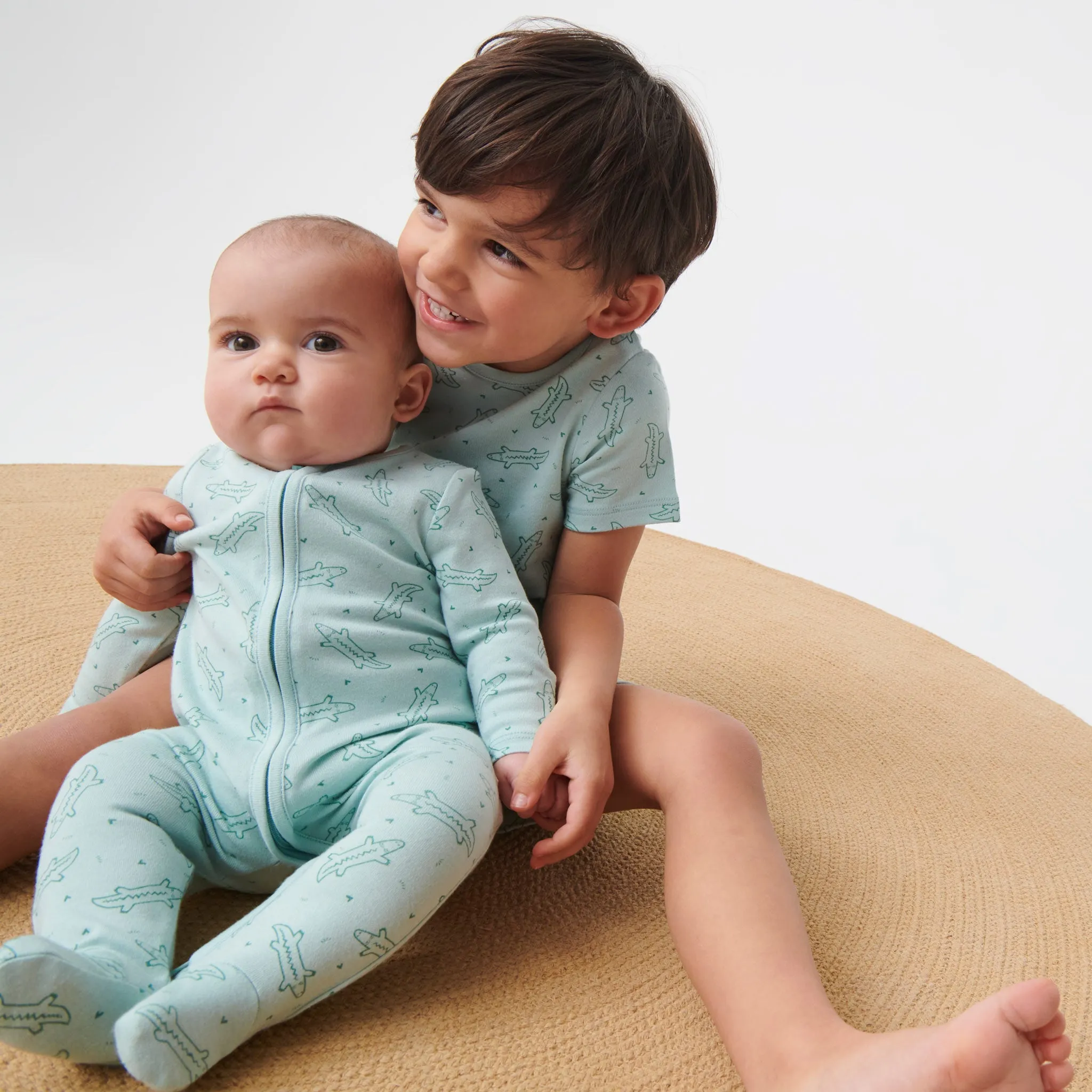 Crocodile Clever Zip Sleepsuit 4 Pack