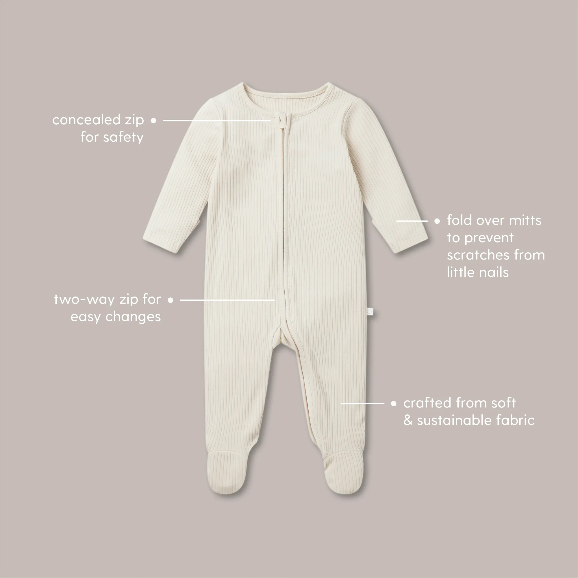 Crocodile Clever Zip Sleepsuit 4 Pack