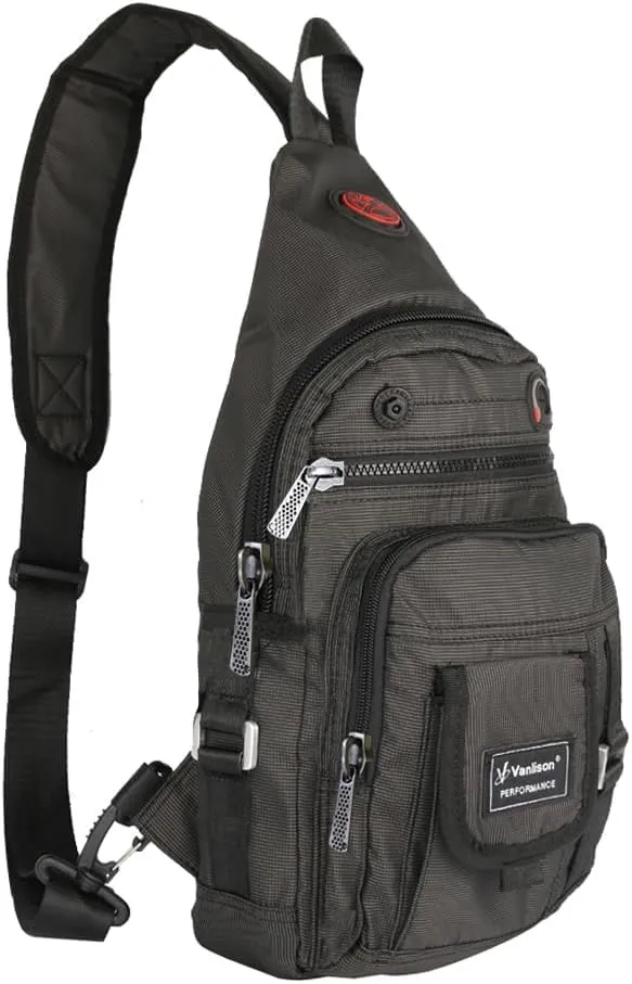 Crossbody Sling Bag Backpack for Men & Women Black