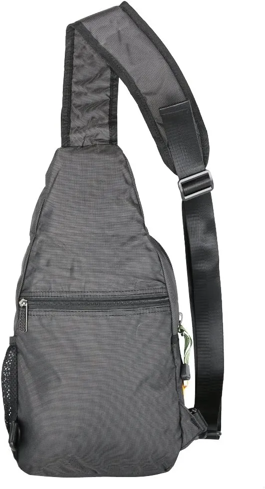 Crossbody Sling Bag Backpack for Men & Women Black