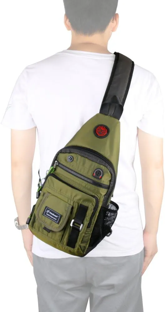 Crossbody Sling Bag Backpack for Men & Women Green