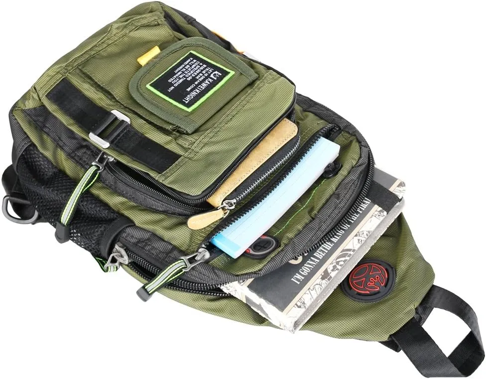 Crossbody Sling Bag Backpack for Men & Women Green