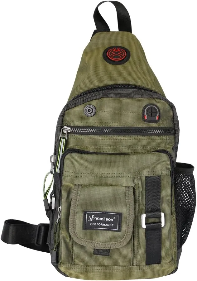 Crossbody Sling Bag Backpack for Men & Women Green