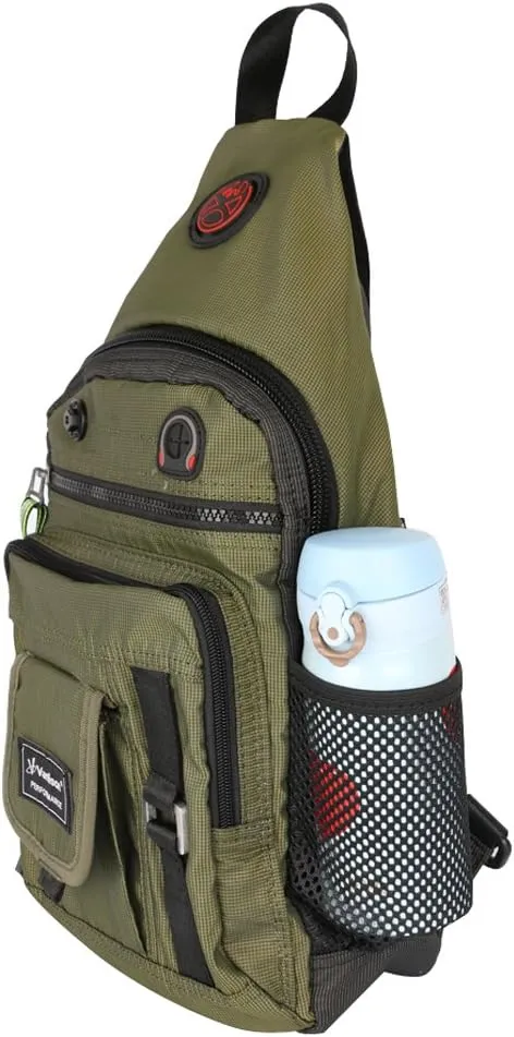 Crossbody Sling Bag Backpack for Men & Women Green