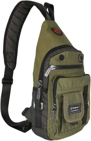 Crossbody Sling Bag Backpack for Men & Women Green