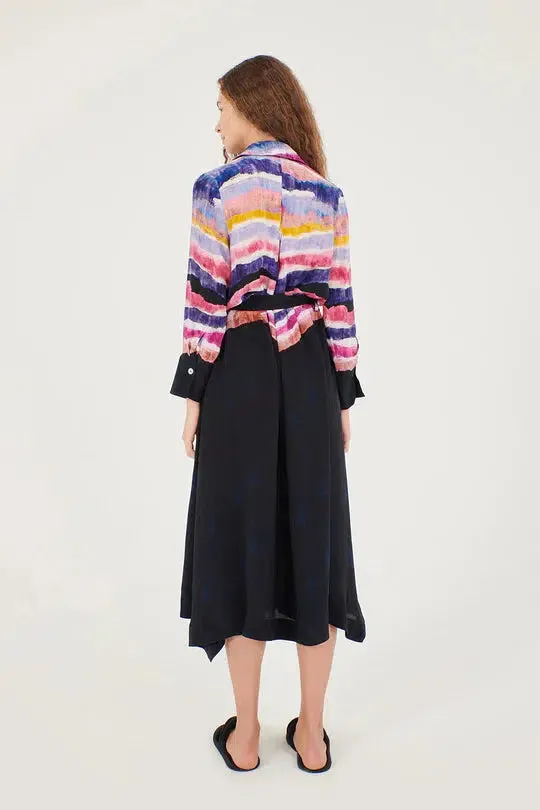 ELLA SILK SHIRT DRESS