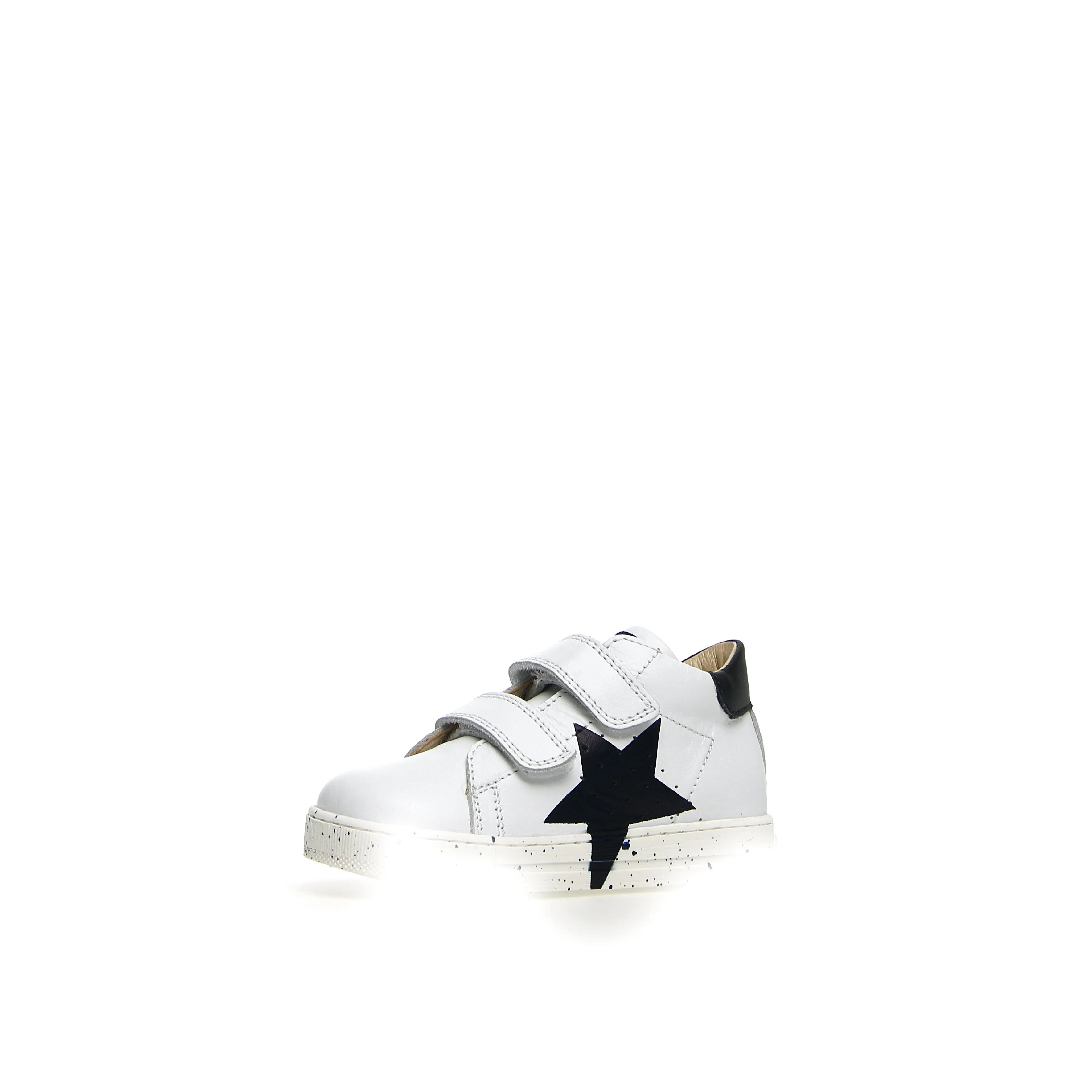 Falcotto Boy's White & Navy Star Sneakers