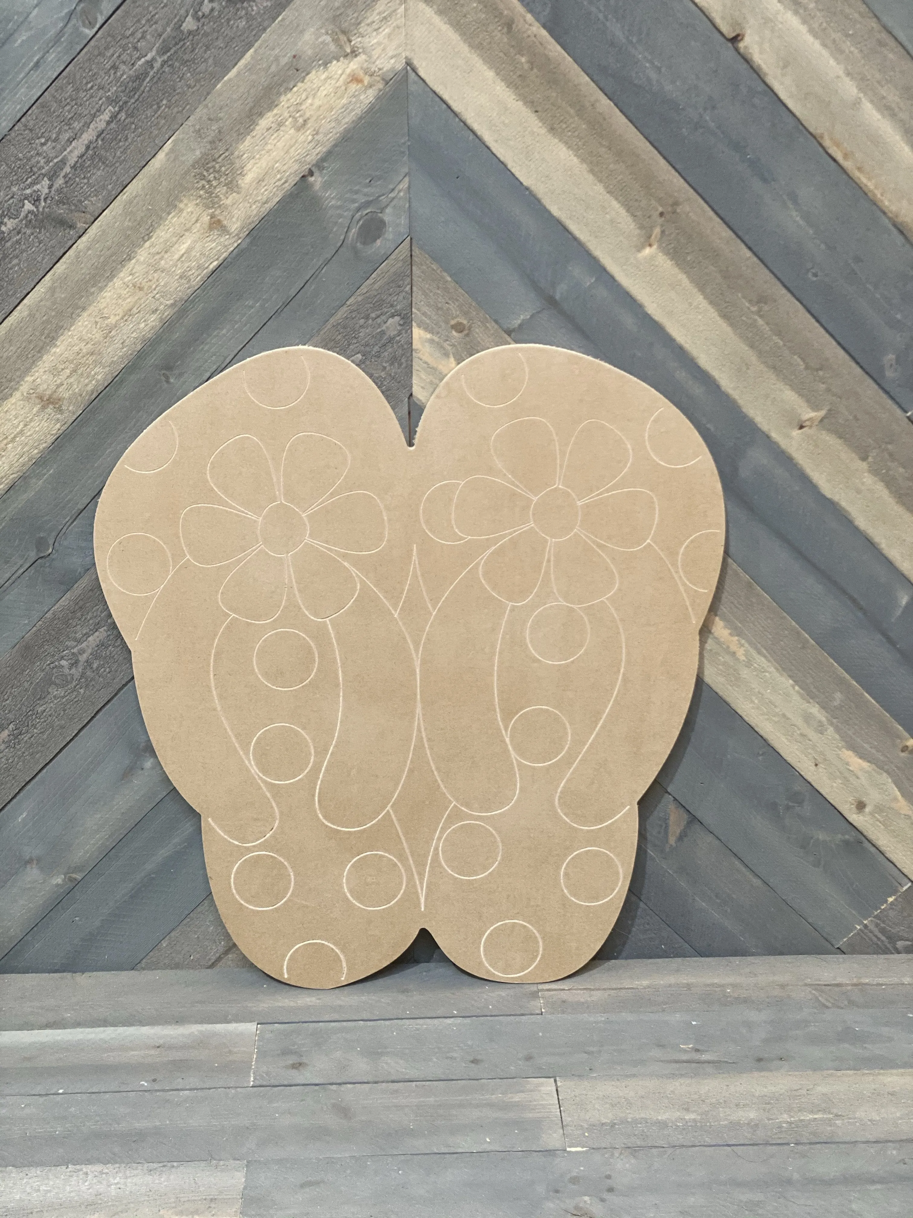 Flip Flops Blank Ready to be painted by you