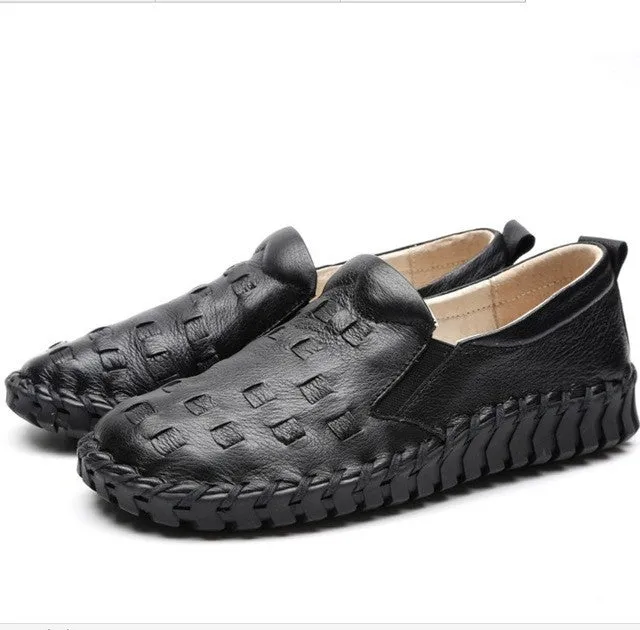 Genuine Leather Casual Shoes For Women