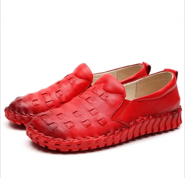 Genuine Leather Casual Shoes For Women