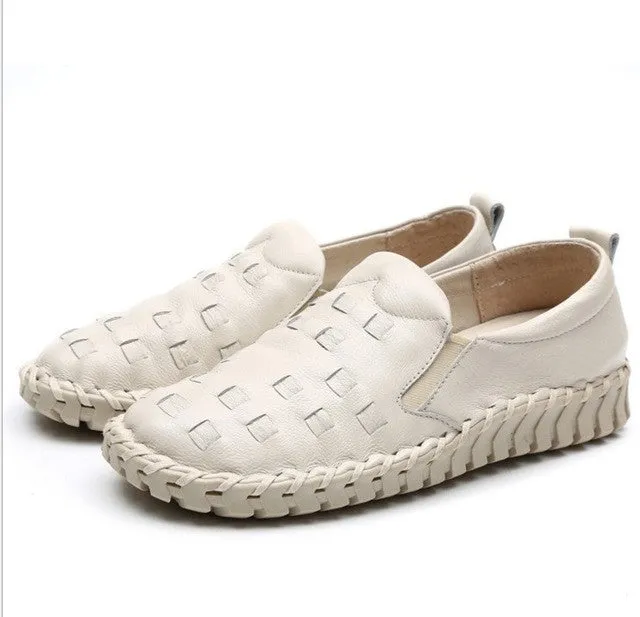 Genuine Leather Casual Shoes For Women