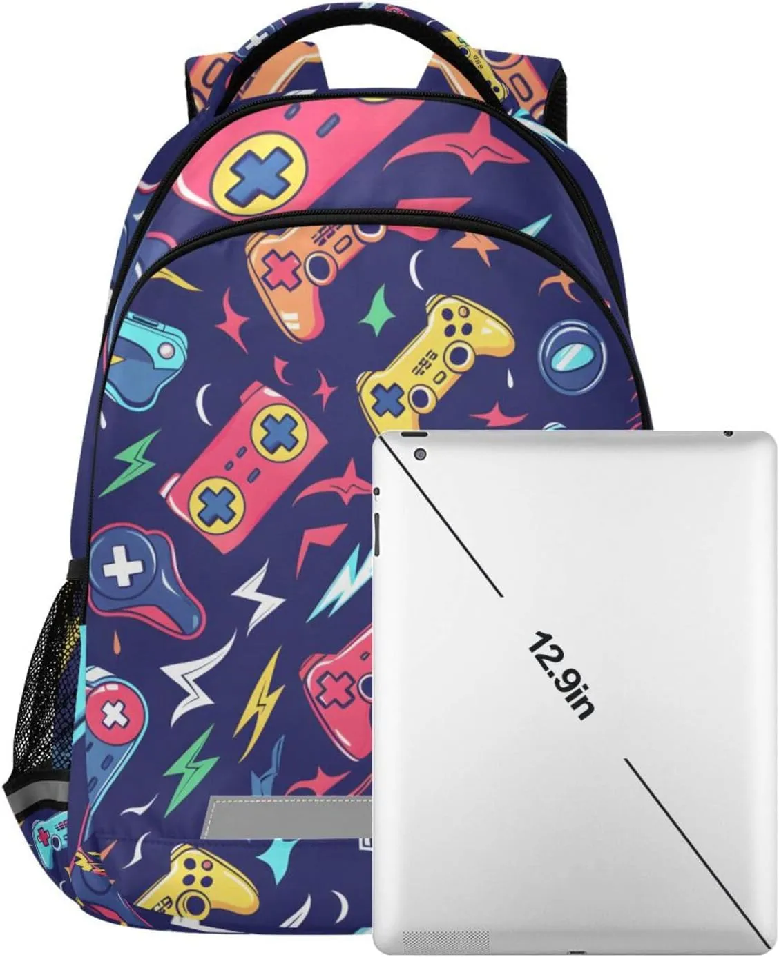 Handle Game School Backpack for Boys Girls Elementary School Bag Daypack,13L