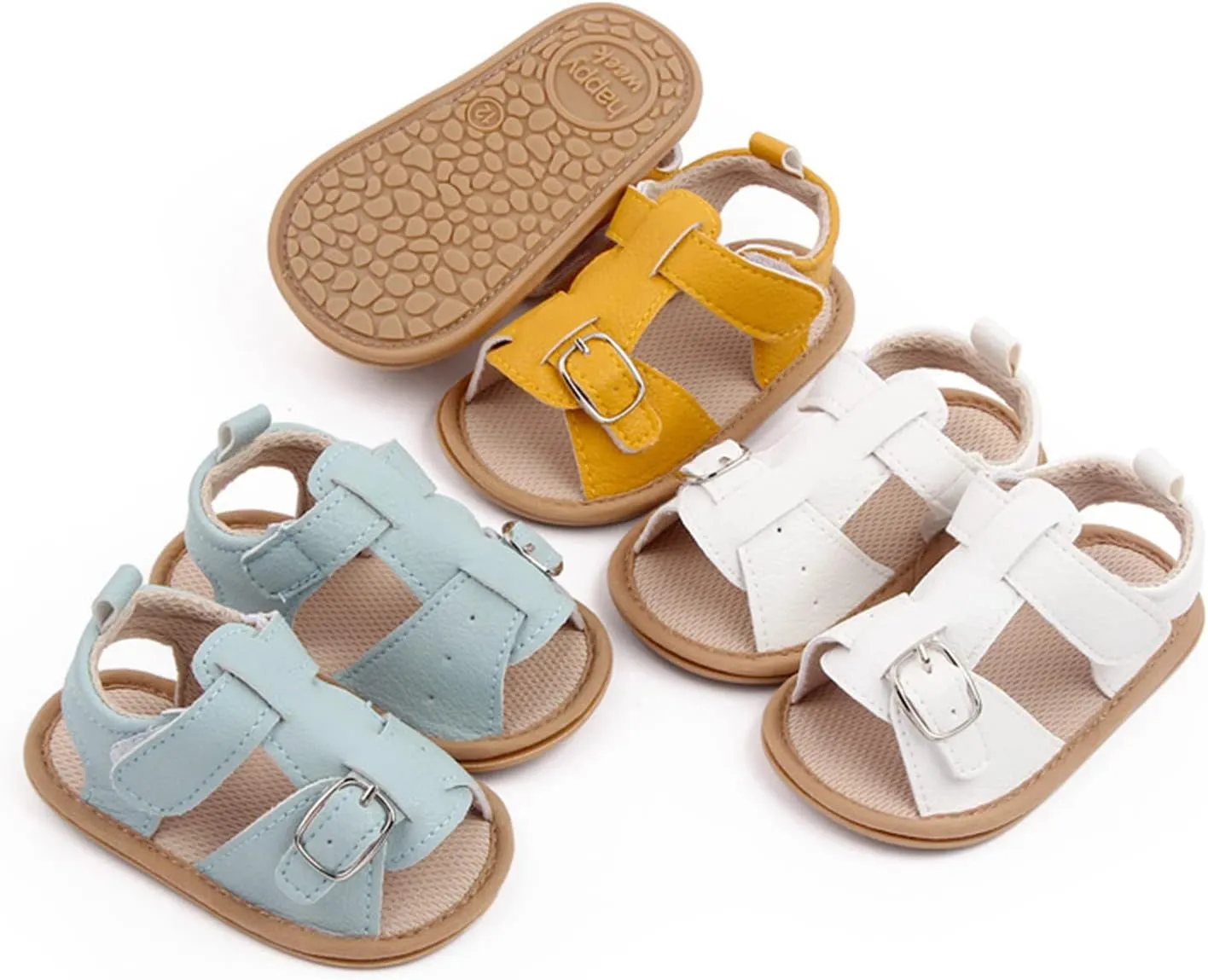 Infant Baby Girl Boy Sandals Open Toe Summer Lightweight Soft Outdoor Casual Beach Shoes Baby First Walking Shoes