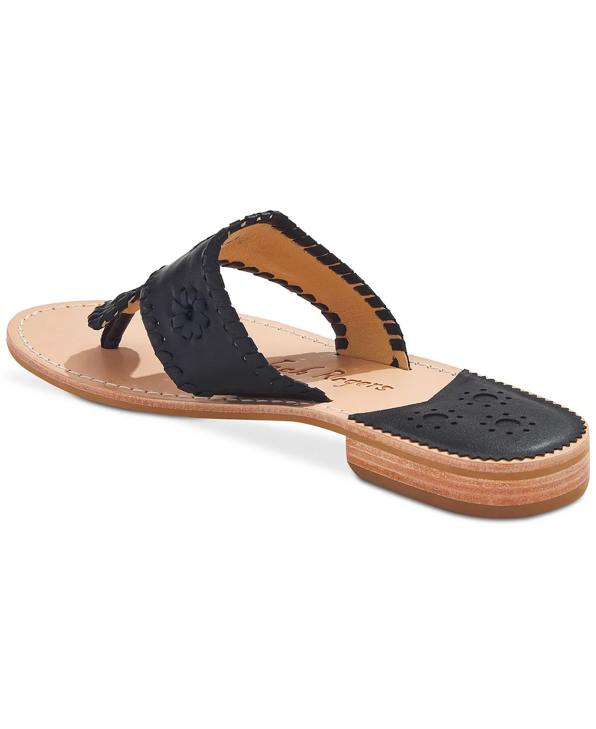 Jacks Jack Rogers Women's Slip On Flat Sandals, Black