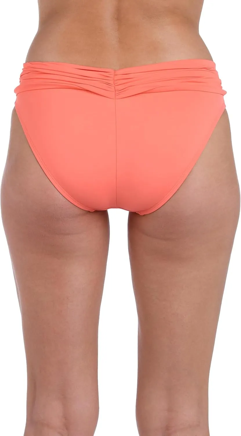 La Blanca Women's Island Goddess Banded Hipster Swimsuit Bottom Pineapple