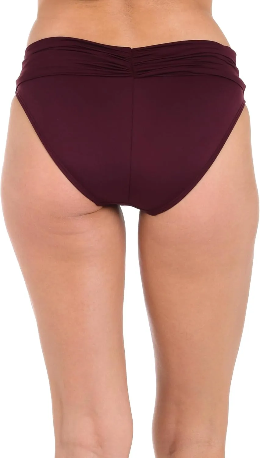 La Blanca Women's Island Goddess Banded Hipster Swimsuit Bottom Pineapple