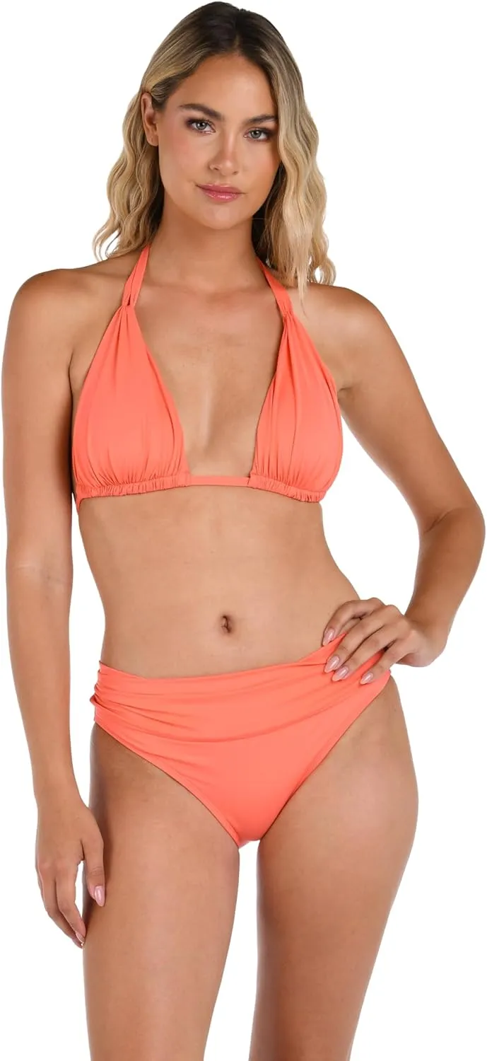 La Blanca Women's Island Goddess Banded Hipster Swimsuit Bottom Pineapple