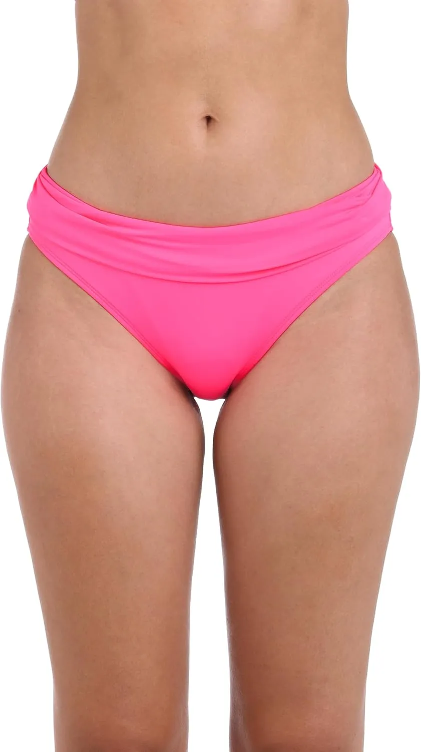 La Blanca Women's Island Goddess Banded Hipster Swimsuit Bottom Pineapple