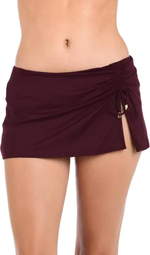 La Blanca Women's Standard Island Goddess Asymmetrical Skirted Swimsuit Bottom